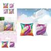 Colorful Cartoon Sequin Pillowcase For Diy Sofa Cushion And Car Seat Decor 40x40cm