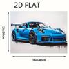 Car Racing Mural Poster: Wall Art for Sofa, Bedroom, or Living Room - Buy One, Get Three