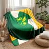 Coperta in Flanella con Stampa Norwich City Football, Coperta Morbida Calda Leggera per Divano Letto Campeggio