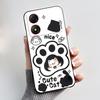 Casing For ZTE Blade A34 / A54 4G Phone Case Shell Aesthetic Cute Cat Astronaut Soft TPU Silicone Black Protective Cover Bumper