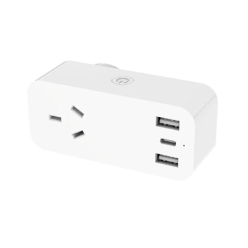 A25F-Home Appliance Smart Plug Tuya Wifi AU Smart Socket USB Type C Phone Works With Alexa Google Home AU Plug