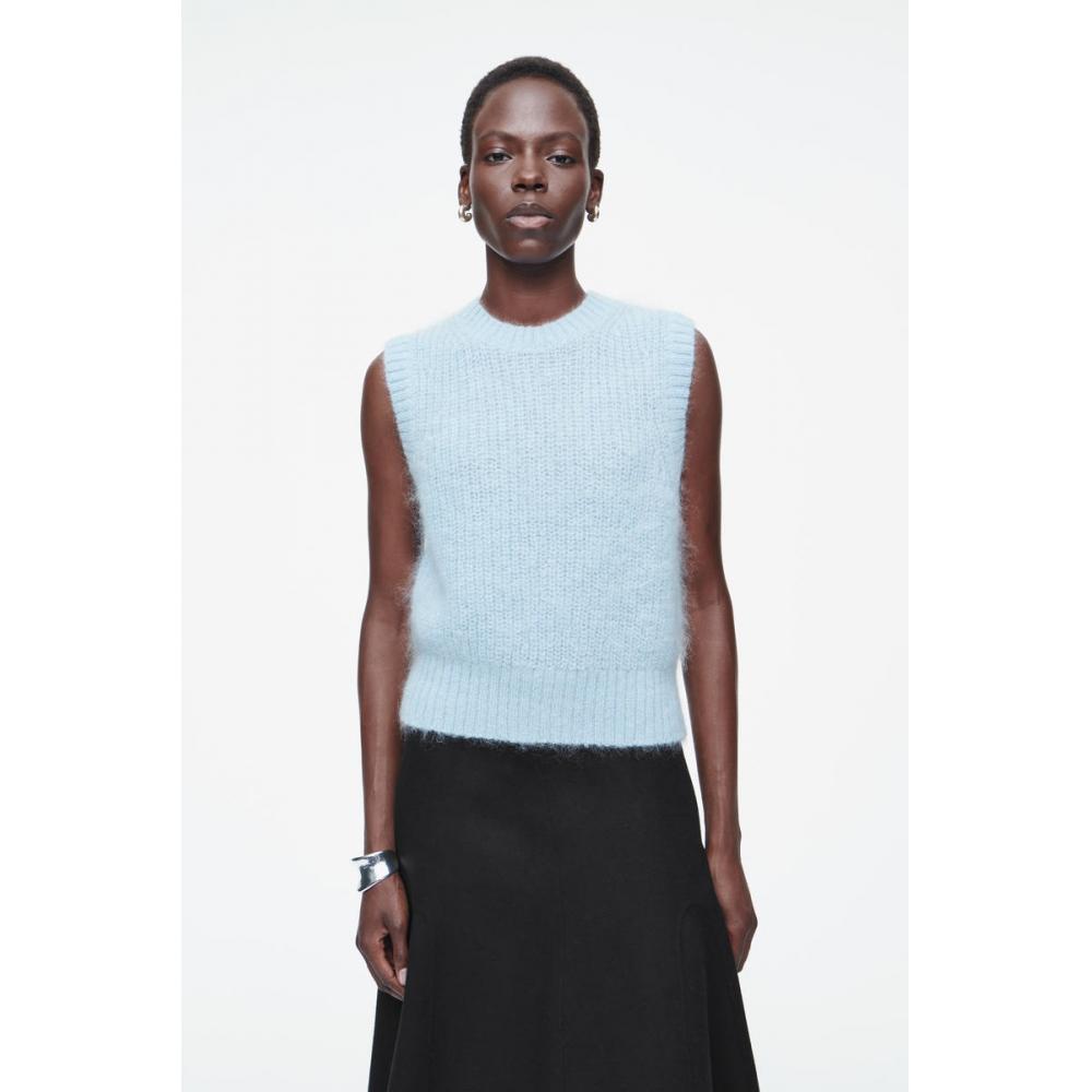 

Жилет Cos Japan из мохера light blue/XS