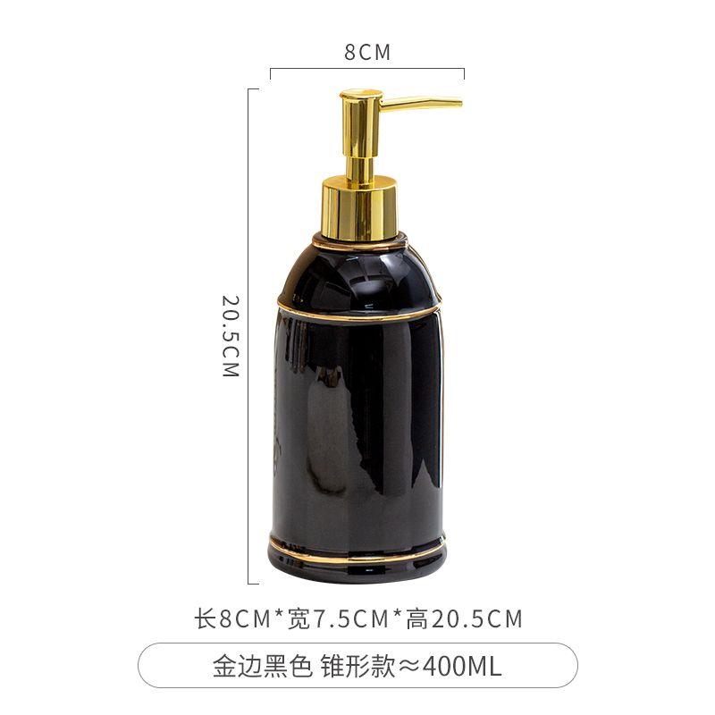 Ceramic Hand Sanitizer Bottle Nordic Press Soap Dispenser Bathroom Accessories Shower Gel Shampoo Moisture Bottle Home Decor New