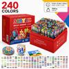 168-Color Acrylic Marker Set for Students: Doodling and Drawing Pens for Kids