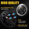 Motorbike LED Headlamp 12V Angel Eye DRL Light Strong Lumens for Cruiser Scooter and Touring Applications
