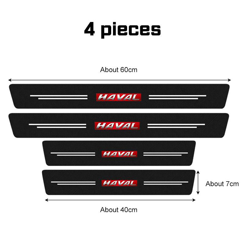 

2026 Для Haval H6 Jolion H9 F7X F7 Dargo H1 H2S M6 H3 H4 H5 H7 Серии Автомобильные Накладки на Порог Пленка под Углеволокно Наклейки на Пороги Двери