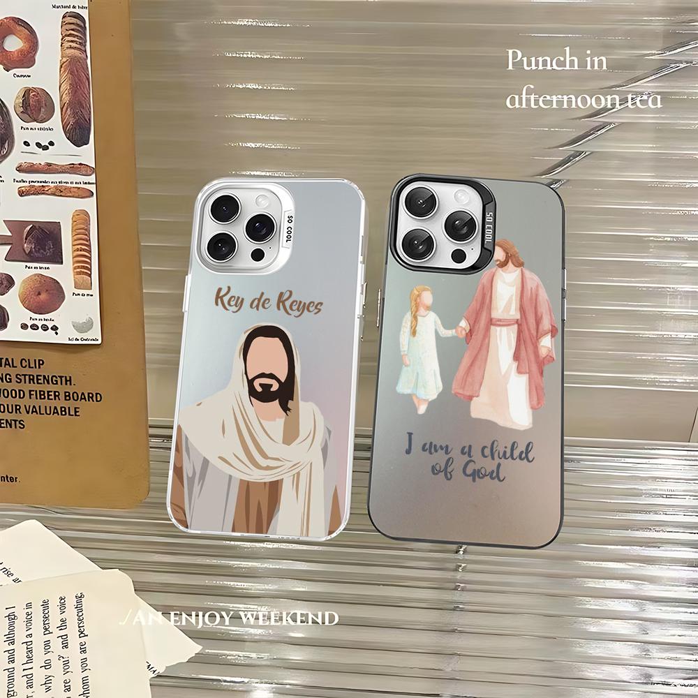 New Faith Christian Religious Jesus Clear Phone Case For iPhone 16 15 14 13 12 11ProMax X XR 87 Plus Matte Shockproof Back Cover