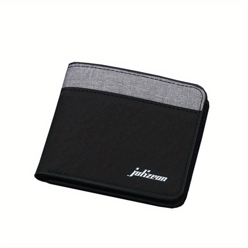 Men Wallet Black/blue/gray Card Holder Wallet Male Money Bag ID/photo/bank Holder Short Purse Credit Card Case Bag