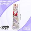 Unlock Ayurvedic Secrets Copper Water Bottle - Multi Colored Design, Leak Proof (900 ml)