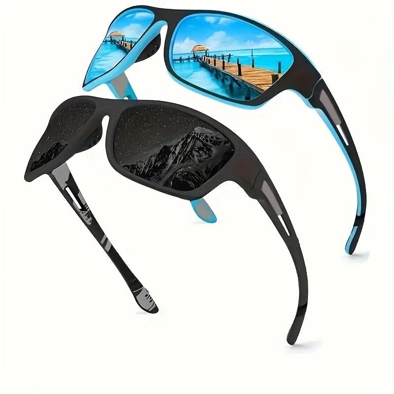 

2pcs Men Women Cycling Sports Sunglasses Driving Hiking SunGlasses Fishing Anti-glare UV400 Eyewear