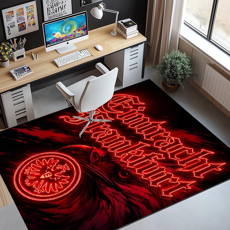 Eintracht Frankfurt Pattern Rug, Indoor/Outdoor Mat, for Picnic, Gameroom, Bedroom, Office, Living Room, Home Decor Carpet, Birthday Gift