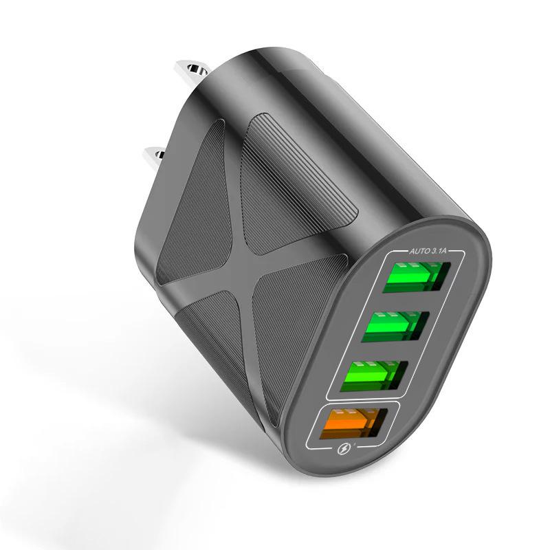 PD33W QC3.0 Multi-Port 65W GaN Fast Charger, 9V/12V US Standard