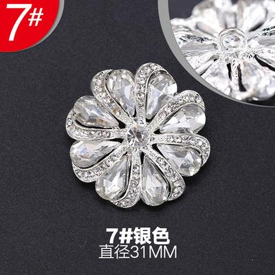 1pcs High-grade Coat Button for Clothing Metal Fur Button Mink Button Decorative Accessory