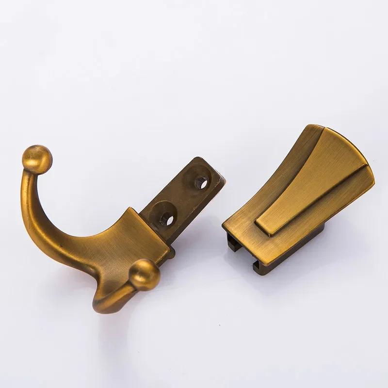 Wall Mounted Clothes Hanger Racks Fashion Bathroom Wall Hangers 2 Hooks Robe Coat Wall Hooks with Screws Furniture Hardware