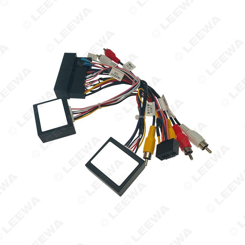 Kompatibel mit 2013-2017 Hyundai Santa Fe IX45 16P Android Navigation Stromkabel mit Canbus Protokollbox