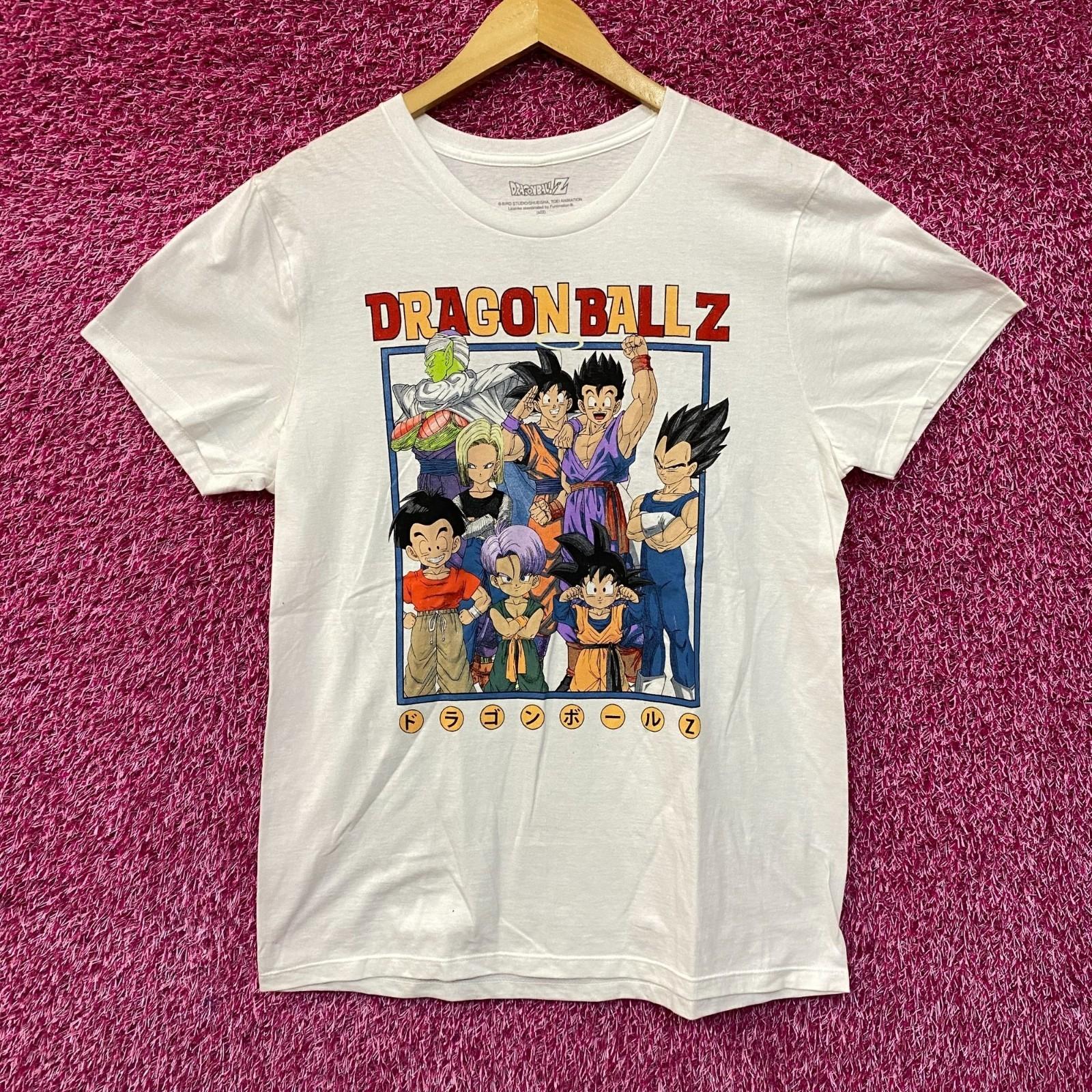 Dragon Ball Z Group Portrait Anime 100% Cotton T-shirt Mens Tees Top 3XL