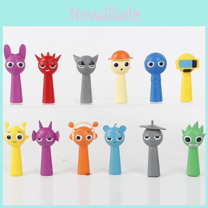 Sprunki Rhythm Box Set Collection Pvc Character Models Blind Box Gashapon Toys