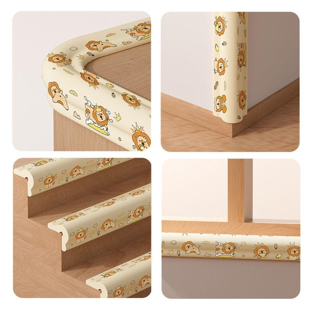 Cartoon Digital Pattern Desk Edge Guard Strip Baby Safety Foam Bumper  Children