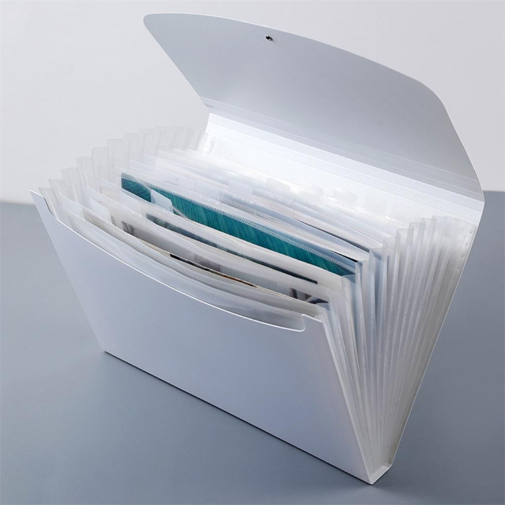 A4 File Paper Folder Large Capacity Waterproof File Organizer Certificates Music Test Paper Desktop Storage Document Holder