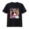 Lindsay Lohan 2 Essential T-Shirt für Damen Vintage-Waschung Grafikdesigner-Kleidung Bequem Dehnbar Stilvoll