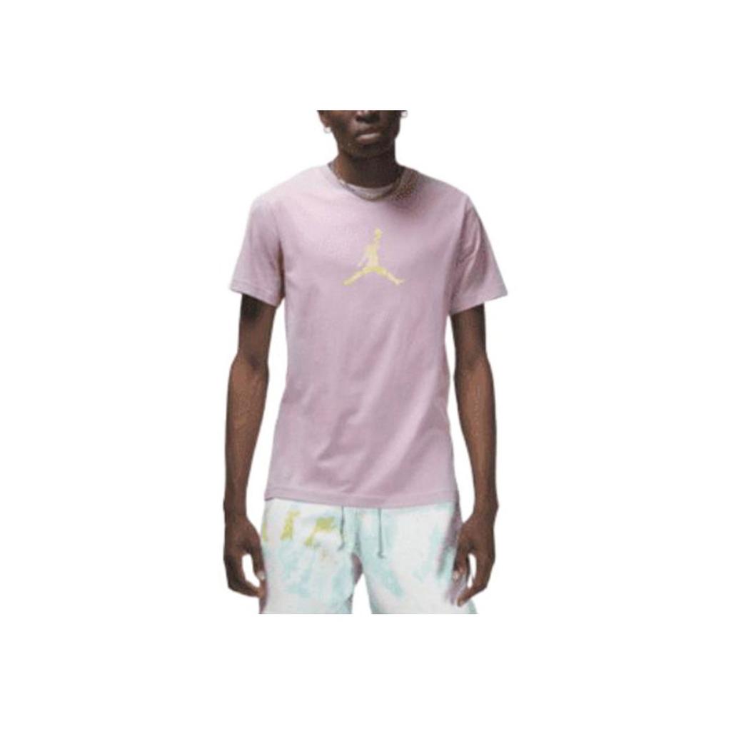 Jordan Sport DNA Solid Color Logo Graphic Crew Neck Tee Men Tops Purple Red DO8899-501