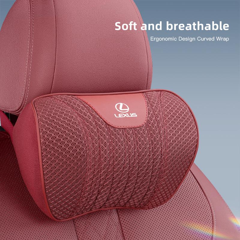 Car Seat Cushion Lumbar Pillow Ice Silk Headrest Waist Cushioning For Lexus F-SPORT ES RX NX LS UX LM LX GX LC RZ IS CT GS RC HS KN8