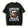 Cappuccino Assassino Funny Graphic Casual Tee Shirt Pure Cotton T-shirt