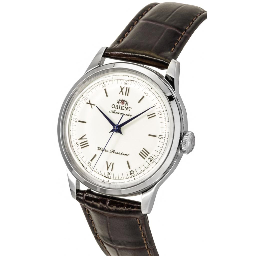 Orient Orologio da Uomo Classico Bambino Cinturino in Pelle Quadrante Bianco Automatico RA-BB0002S