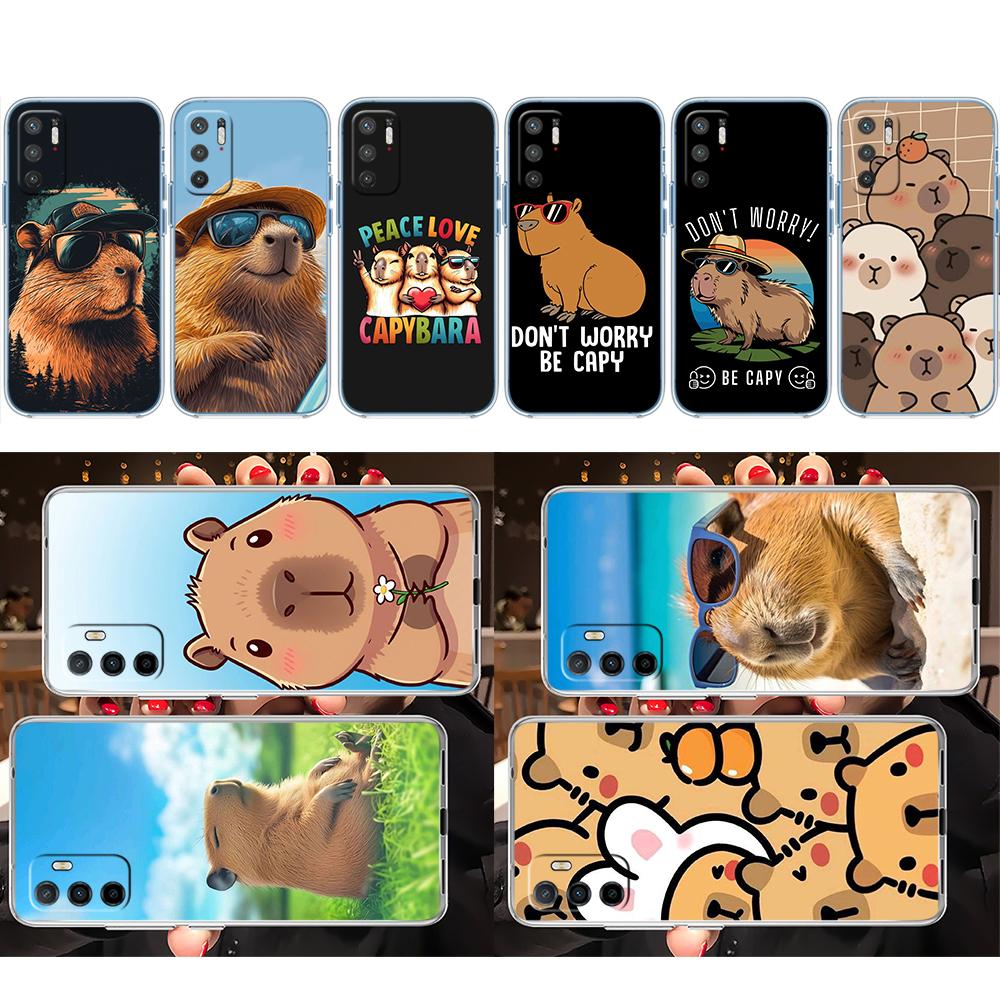 LO19 Cartoon-Capybara-Hülle für Motorola E13 E15 E20 E22 E22I E22S E30 E32 E40 E7 E7I G Plus Power Play Stylus G22 G14