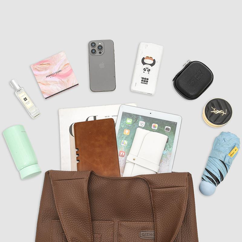 Large Capacity Tote Bag Women's Shoulder Underarm Handbag PU Commuter Bag