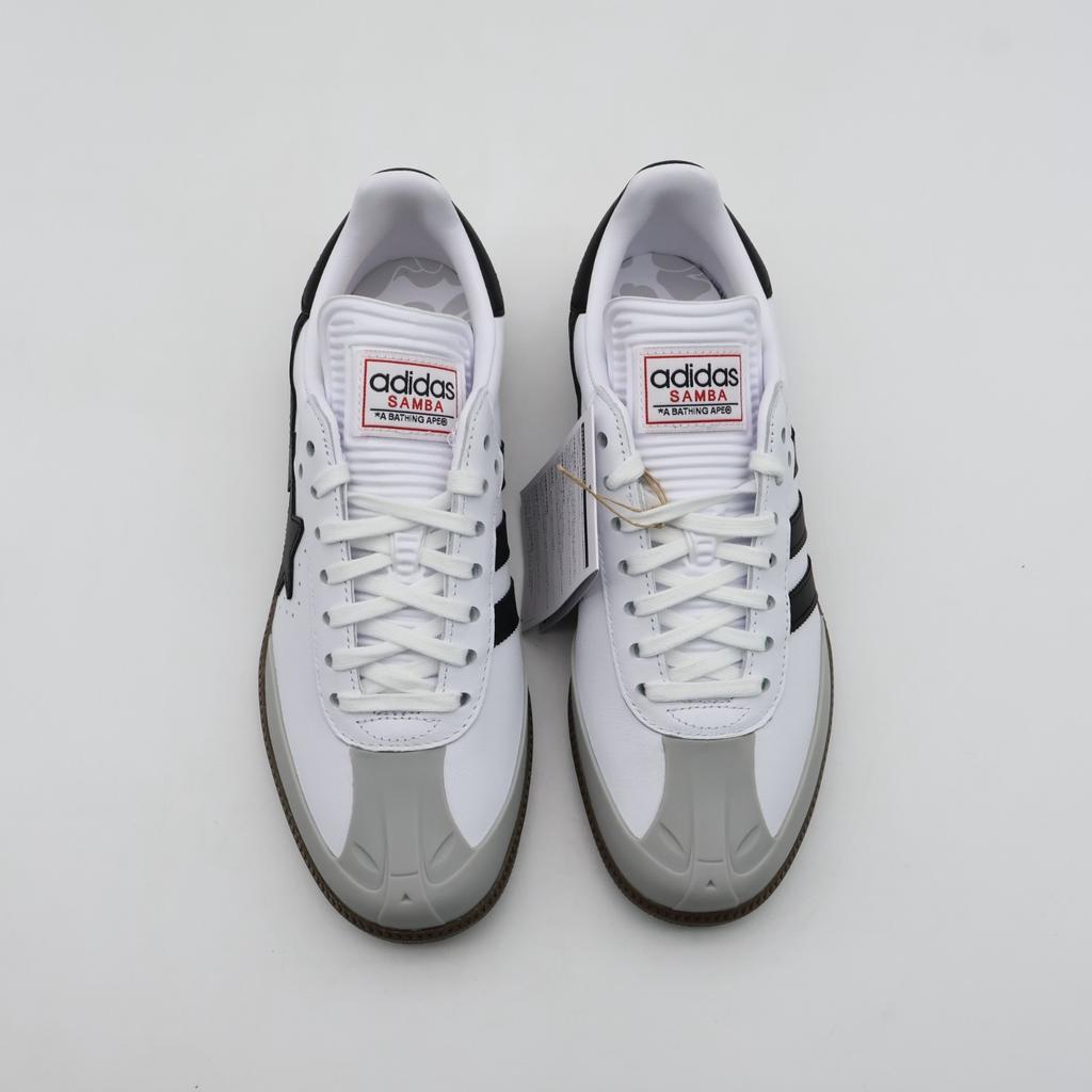 JR9245 A BATHING APE adidas Originals Samba Cloud White Core Black Gum (Men's)