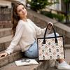 Halloween Pumpkin Lantern Pattern Casual Tote Bag