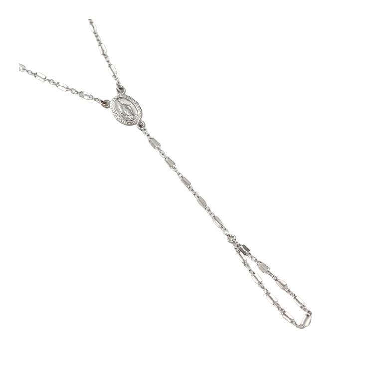 

Trendy Virgin Finger Chain With 2.5cm Oval Pendant Craft Of Sturdy Alloy Metal