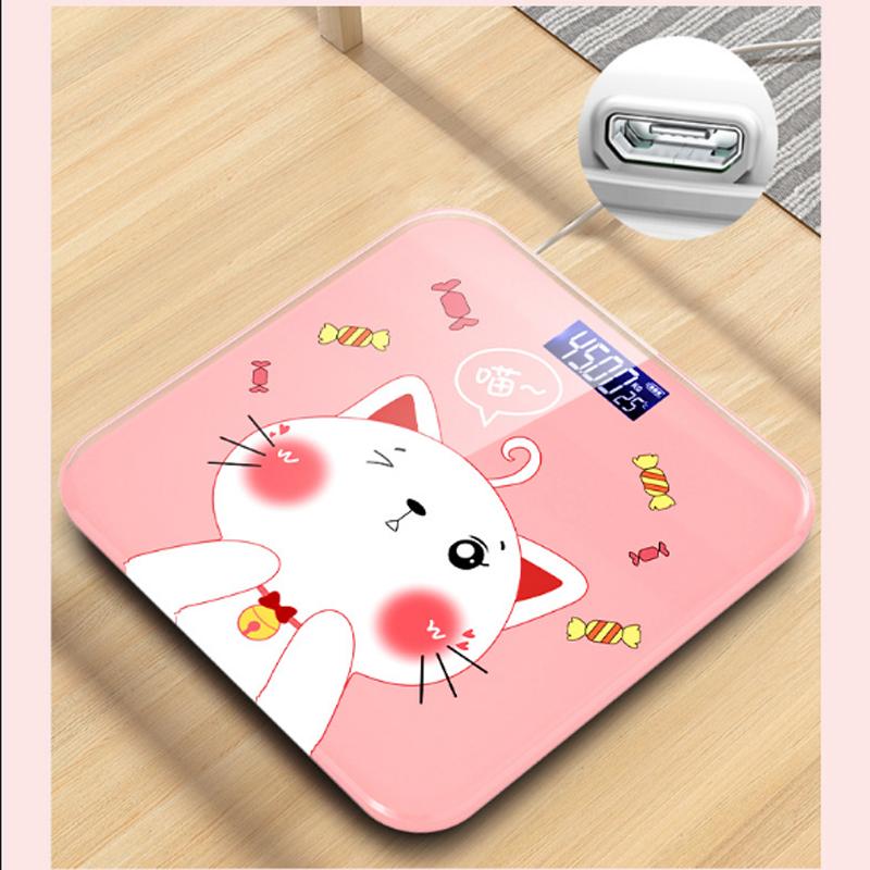 USB Charging Electronic Scale Intelligent Weighing Scale Household Small Electronic Weighing Precision Body Scale Weight