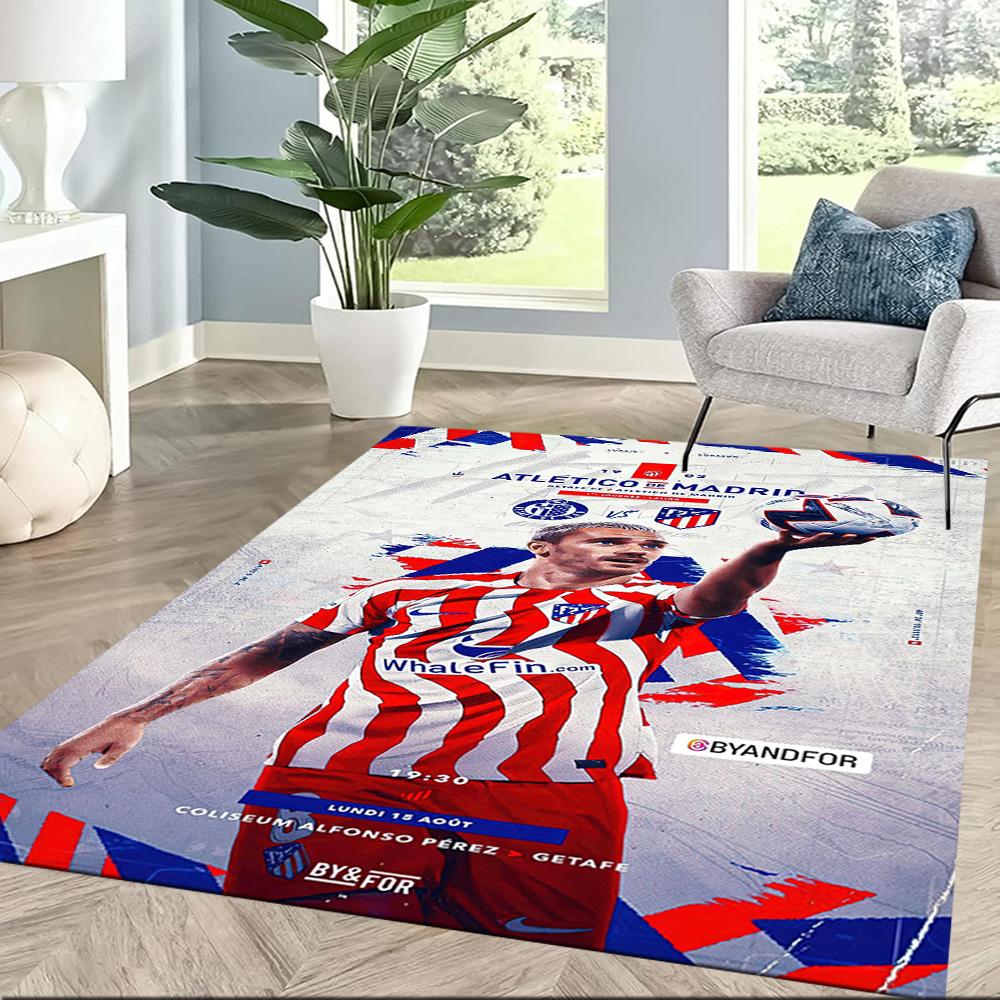 Atletico Madrid Yer Halısı Ofis Halısı Oyun Odası Giriş Yemek Odası Dekorasyonu İçin Mükemmel Odayı Dekore Edin Kaymaz Halı Anime Ofis Dekorasyonu Düğün Partisi Hediyesi