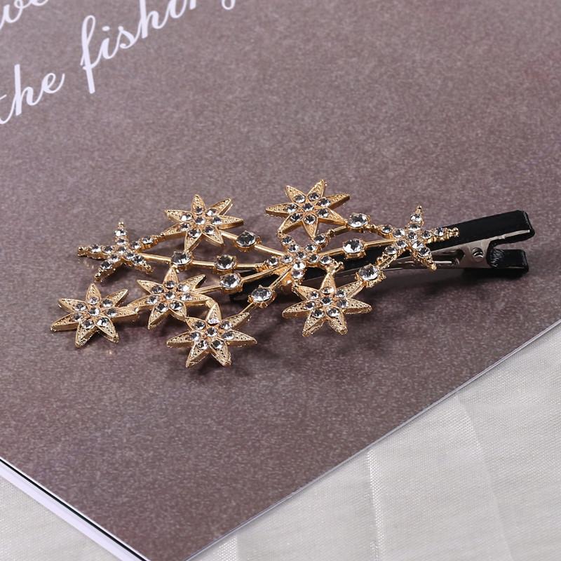 

Hairpin side clip girl side bangs clip fairy Mori super fairy duck bill clip hairpin headgear золотий
