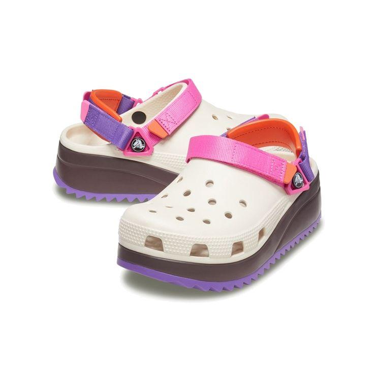 Crocs Classic Clog Unisex Footwear White Pink Purple 206772-1F8