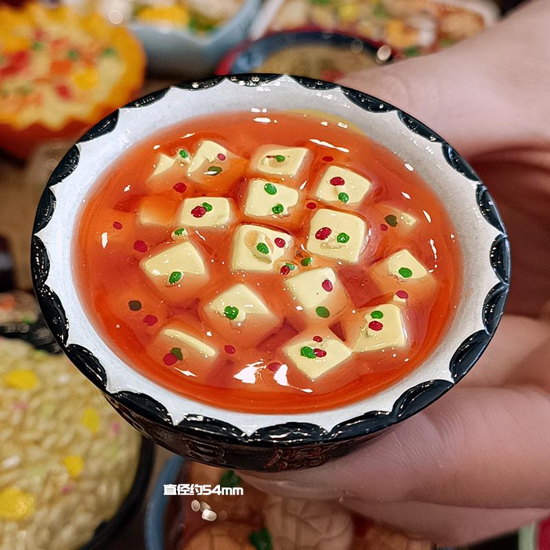 Creative 3D Local Snack Resin Fridge Magnet Sticker Food Simulation