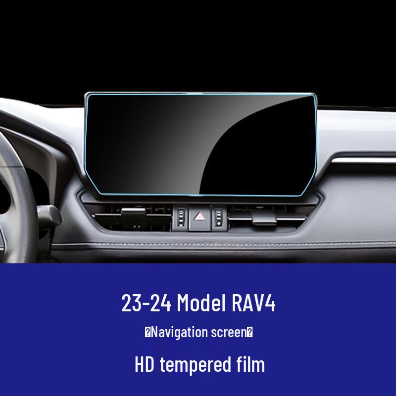 Compatible Tempered Protective Film for Toyota RAV4 Center Console Navigation Screen.