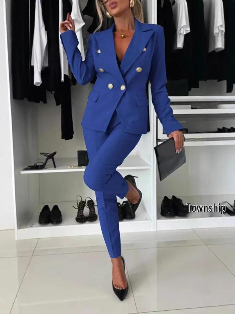 2024 Autumn/Winter European & American Style Slim Fit Suit Jacket: Modern Sophistication for a Stylish Look