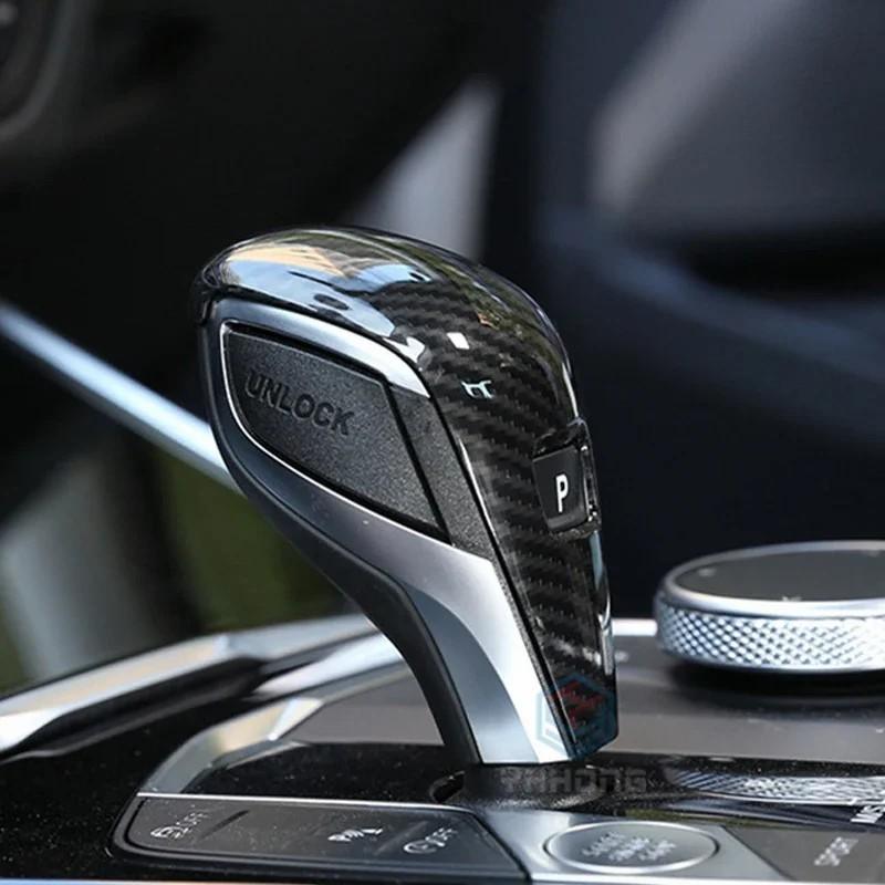 For BMW F40 F44 G42 G20 G21 X3 G01 X4 G02 G29 G22 G23 G26 1pcs ABS Trim Handle Sticker Carbon Fiber Gear Shift Knob Cover