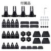 UPstore Roof Racks for Standard and Light Set of Universal Base Gutter Adjustable Carrier Ideal for and Outdoor Activities Cars, Aluminum, 2,