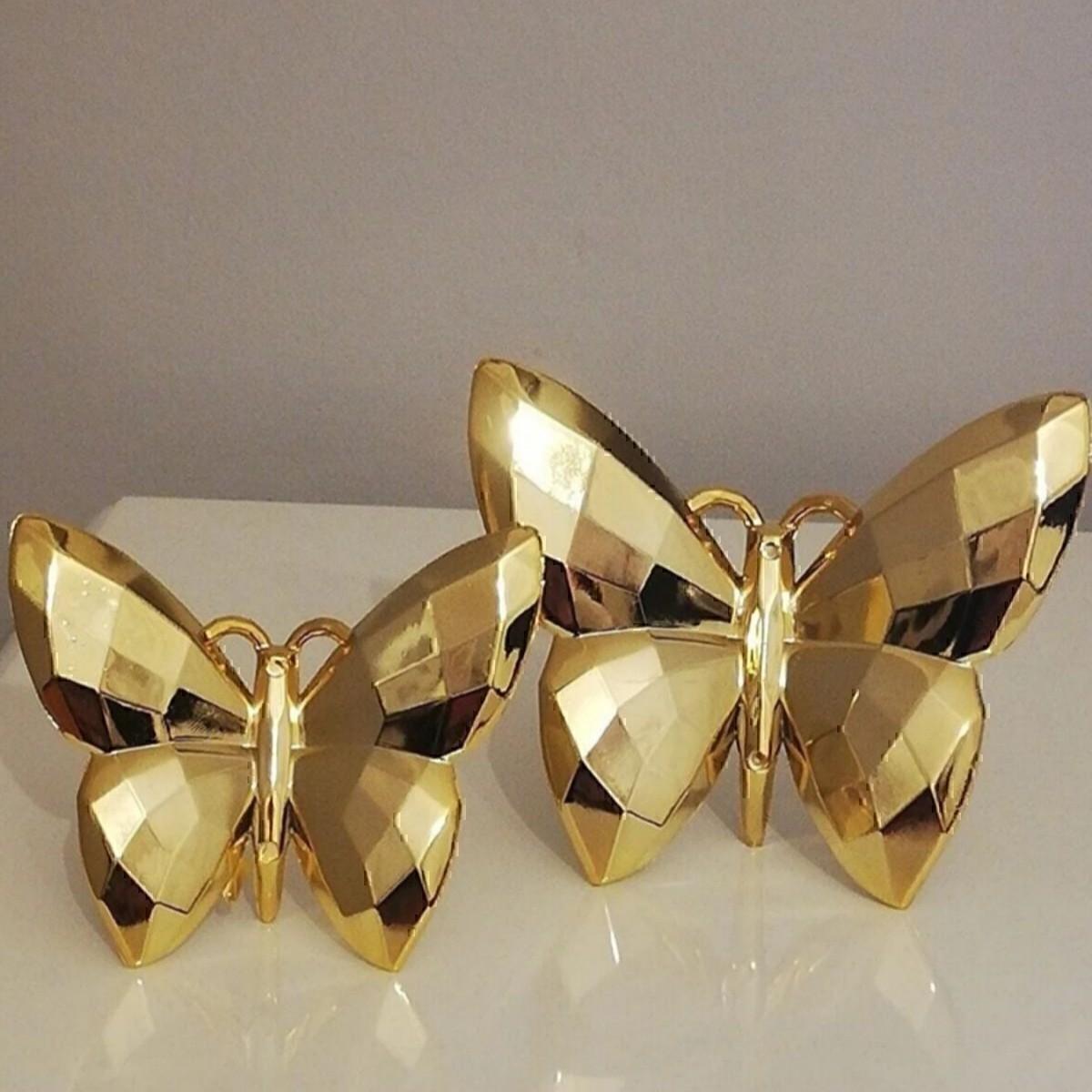 

Decorative 2 Butterfly Object Gold Home Decoration Table Top Figurine Standart жовтий