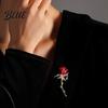 Lapel Pin For Suits Rose Brooch 3D Design Multi-Functional Safety