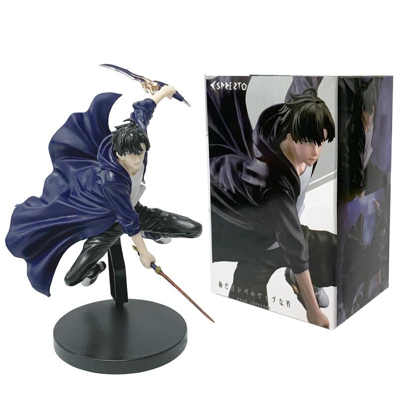 21CM Anime Solo Leveling Figure Sung Jin Woo Animated Edition ESPRESTO Excite Motions-1 Battle Scene Model Toy Doll PVC Gift