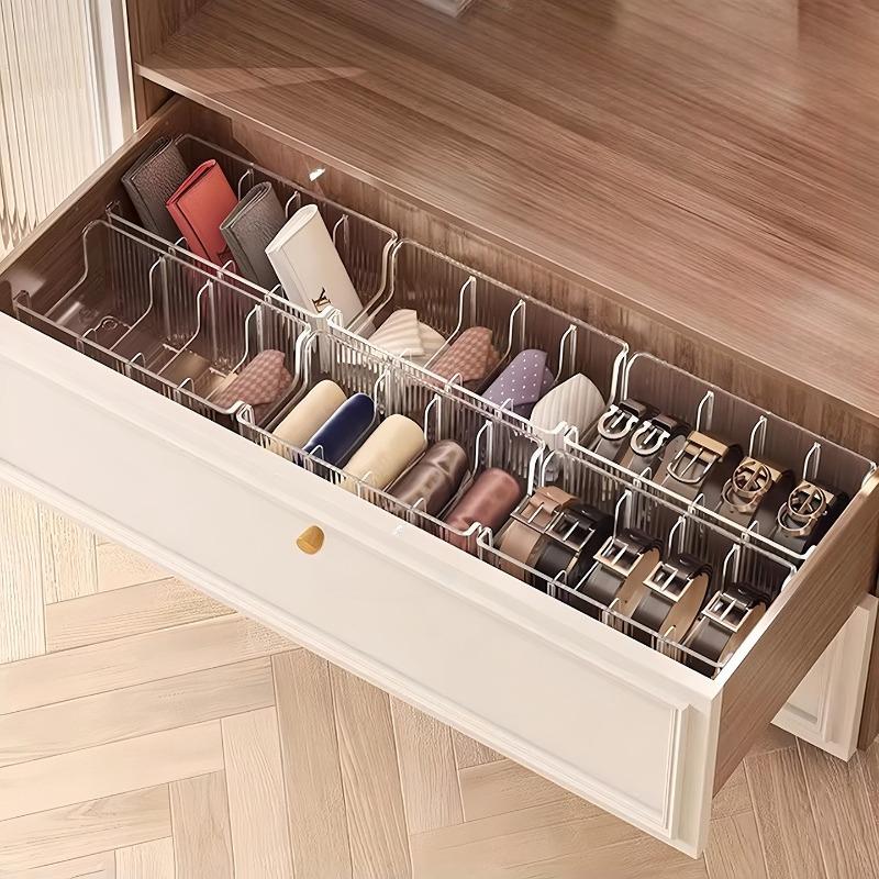 Special Belt Storage Rack for Belts, Scarves and Headscarves. Multi-functional Household Acrylic Compartmentalized Shelf for Display.