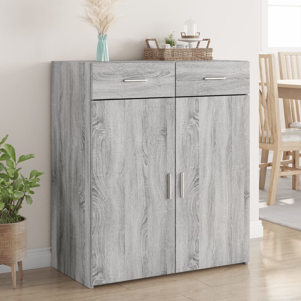 Sideboard Gray Sonoma 80 x 42.5 x 93 cm Particleboard