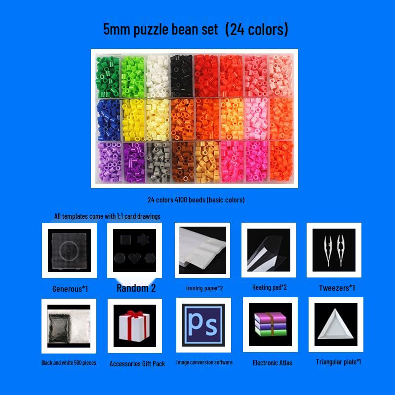

5mm Hama Beads Set: DIY Educational 3D Puzzle Craft for Kids