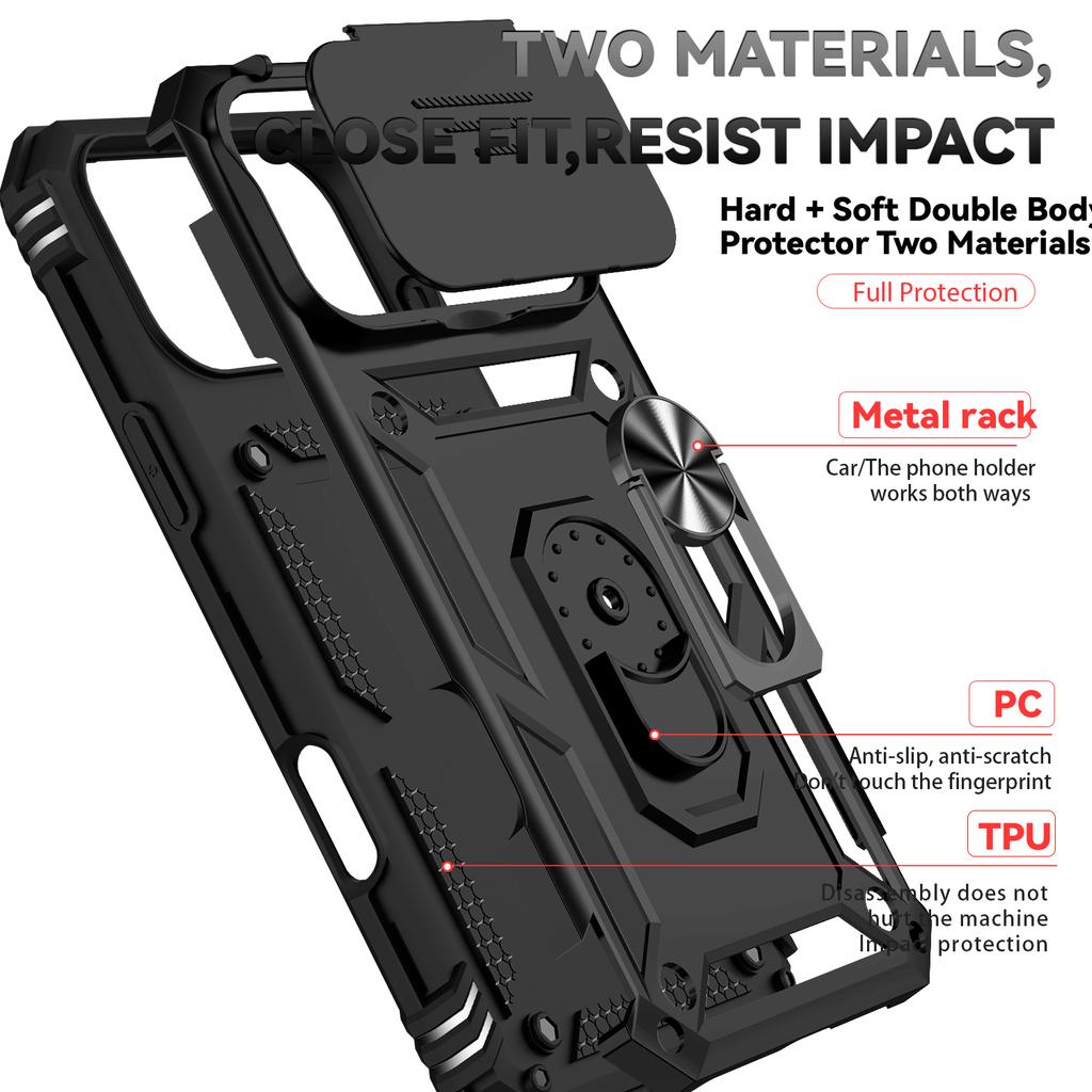 Lens Flip Magnetic Ring Holder Cover Protection Phone Case for iPhone 17 Air 16 15 14 13 12 11 Pro Max XS X XR 7 8 Plus Cover