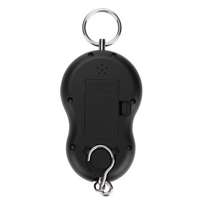 Portable Plastic Electric Digital Hanging Scale with Hook Tool for Fishing Luggage (Black)